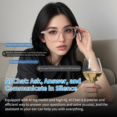 Smart Glasses Ai Translator Bluetooth Glasses for Women