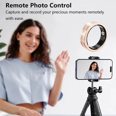 Bluetooth   Smart   Ring   Health   Tracker   for   Women