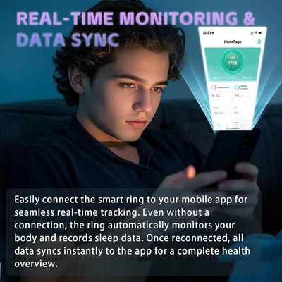 Satin   Finish   Bluetooth   Smart   Ring