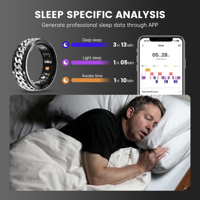 Rotary   Decompression   Bluetooth   Smart   Ring   Health   Tracker