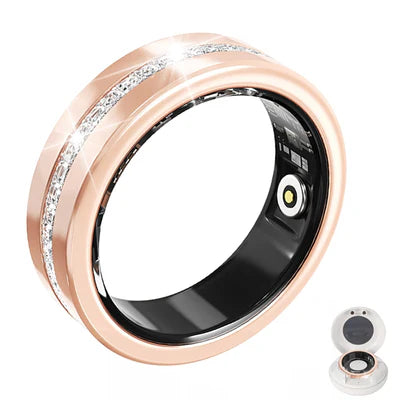 Bluetooth   Smart   Ring   Health   Tracker   for   Women